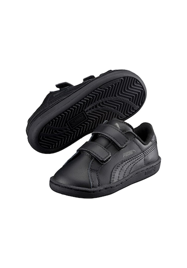Puma Smash Leather V Çocuk Ayakkabı 361591 05 Siyah