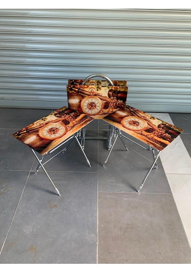 Camlı Çanta Sehpa, Sehpa, Zigon, 4lü Zigon, Çanta Sehpa-saat