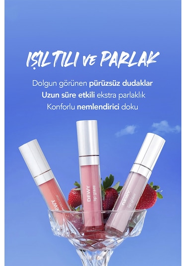 Flormar Besleyici Dudak Parlatıcısı - Dewy Lip Glaze - 004 Undressed-8682536068079