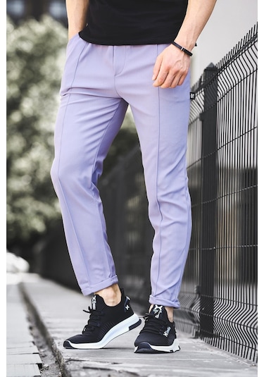 Oksit Norris Duble Paça Fitilli Slim Fit Erkek Eşofman Altı 001