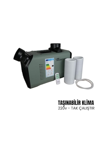 Webesten Karavan Tekne Kamp Portatif Klima 220v - 1500w-1209 Çok Renkli