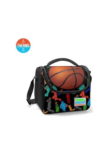 Coral High Kids Siyah Basketbol Toplu Thermo Beslenme Çantası 11809