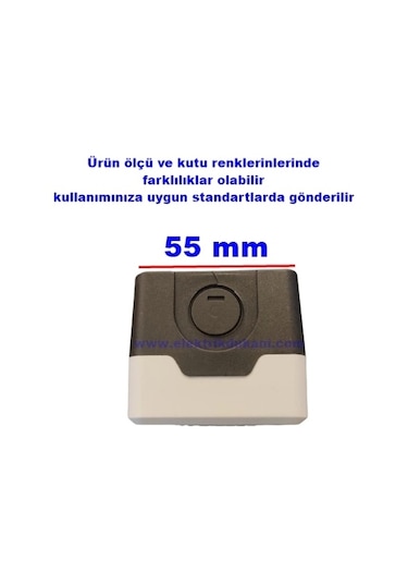 Emas 1li Boş Buton Kutusu Sarı/gri Etanj Tekli Buton Kutusu