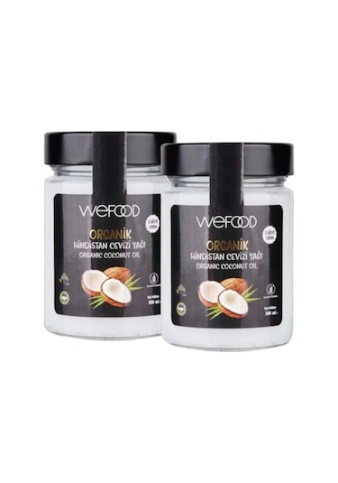 Wefood Organik Hindistan Cevizi Yağı 2 x 300 ML