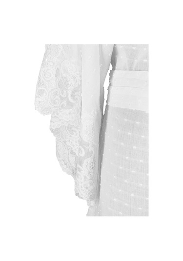 Pearl Dantelli Kadın Kimono Sabahlık