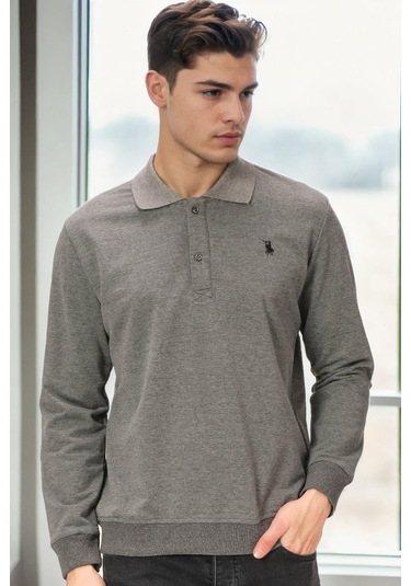 V9007 Dewberry Erkek Sweatshırt-antrasit Antrasit