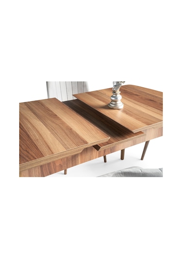 Milano Mdf Açılır Mutfak Masa 6 Lı Sandalyeli Takım 75 130cm 001