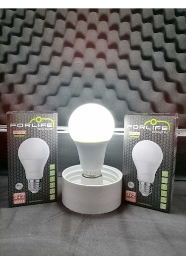 9W+2W E27 Kırmızı 6500K 3 Kademeli Renkli Led Ampul