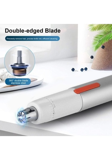 Pazly Yüz Ve Vücut İçin Renkli Makas Kulak Kılı Kesici, Kaş Ve Burun Kılı Döner Bıçak 360 Bm Çok Renkli Çok Renkli