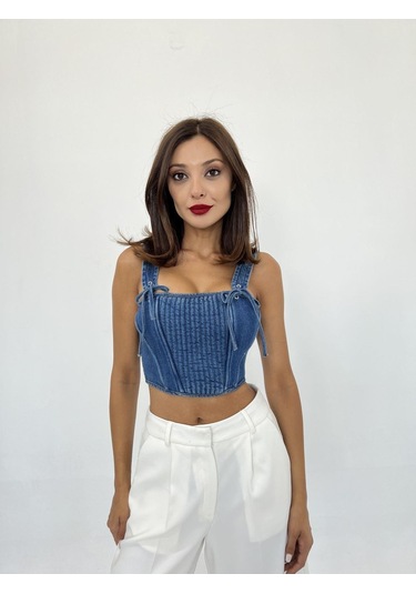 6987 Kot Bluz-mavi Mavi