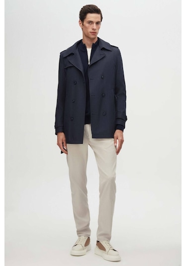 Ds Damat Regular Fit Lacivert Apoletli Beli Kemerli Pardösü/Trenckot 1HF08ORT00013 Lacivert Ds Damat Regular Fit Lacivert Apoletli Beli Kemerli Pardösü/Trenckot 1HF08ORT00013 Lacivert