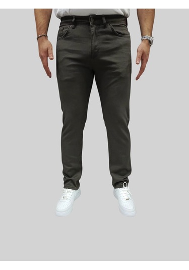 Erkek Enjoy Regular Fit Ligralı Koyu Gri Kot Pantolon Koyu Gri