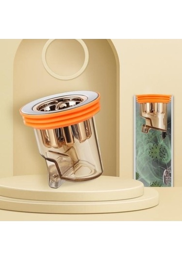 Bosphorusboutique02 Yer Sifonu Deodorantı, Tıkanma Önleyici, Hamamböceği Saç Durdurucu, Koku Giderici, Anti-su Dönüş, Banyo Tuvalet Drenaj Çekirdek, Ev Tedarik, Sarı Sarı