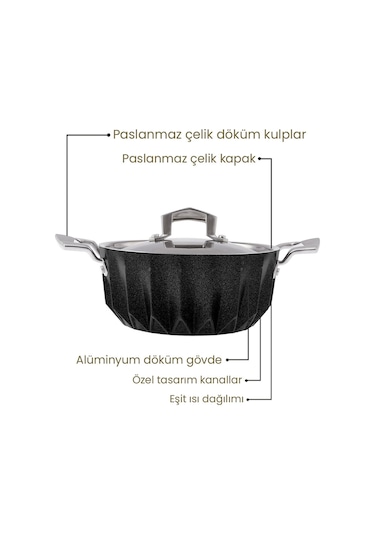 Emsan  Diagon 20 CM Derin Tencere