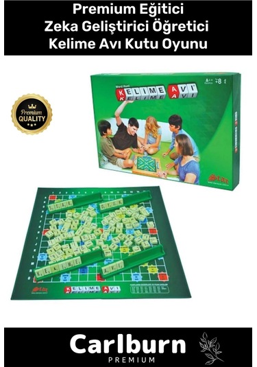Premium Eğitici Zeka Geliştirici Öğretici Eğlence Aile Etkinlik Arkadaş Özel Gün Davet Kelime Avı