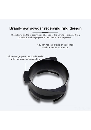 Lemestar 54mm Alüminyum Rotatif Kahve Toz Toplayıcı - Uçucu Tozu Önleyen, Breville 8 Serisi Uyumlu, Tekrarlı Kullanım Eliyetli Gümüş Aksesuar Gümüş