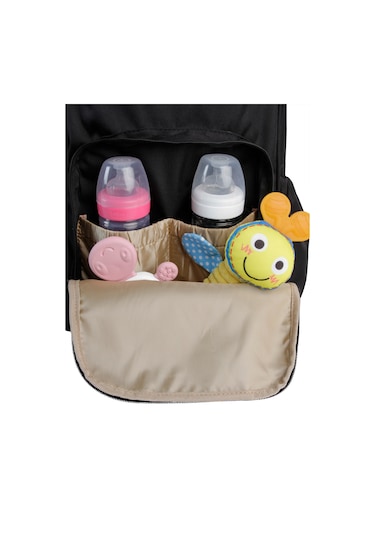 Kujju Anne Bebek Bakım Sırt Çantası Siyah