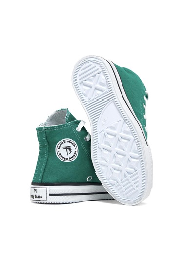 Rahat Kalıp Bağcıklı Uzun Çocuk Unisex Yeşil Spor Ayakkabı Tbh1426 Yeşil