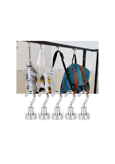 Symbee 5 Adet E12 Tipi N35 Manyetik Duvar Kanca, Ev Ve Ofis Depolaması İçin 3.5kg Yük Taşıma Kapasitesi