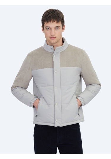 Kip Bej Regular Fit Micro Jel Elyaflı Spor Ceket Bej