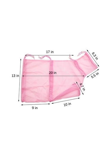 Geeksen Kedi Yıkama Torbası - Kaşıntı Ve Isırık Koruyucu, İlaçlama, Tırnak Kesme, Kulak Temizleme İçin Elastik Mesh Malzeme Pembe