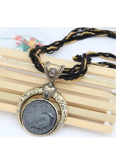 Soulader 2022 Bohem Tarzı Çok Katmanlı Vintage Retro Etnik Kolye Moda Takı Aksesuar Doğal Taş Ve Boncuk Detaylı Zincir Kolye Kadın Günlük Özel Gün Çok REnkli