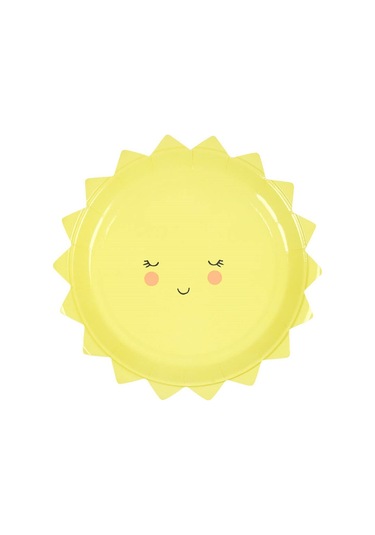 Meri Meri - Happy Sun Plates - Güneş Tabak - S