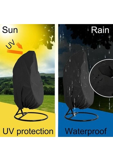 190 115 Cm Açık Salıncak Yumurta Kabuğu Sandalye Toz Kapağı Bahçe Örgü Asılı Yumurta Sandalye Koltuk Örtüsü Anti Uv Su Geçirmez Ev Asılı Organizatör Gölge Yelkenleri Ve Amp Ağlar Gri Ahşap Desen