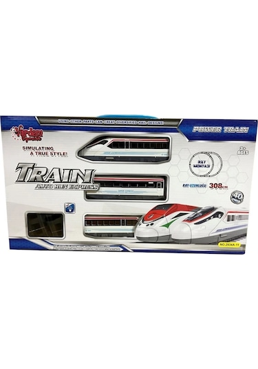 40pcs Işıklı 308cm Hızlı Tren Set