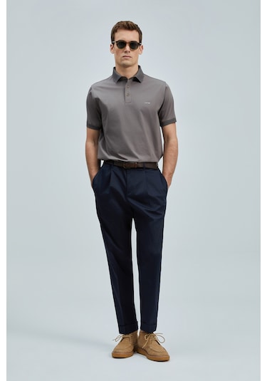 Lufian Luna Smart Erkek Polo Tişört Vizon Vizon 111040228100430 Vizon