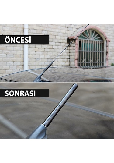 Goodpag Oto Araç Anten Karbon Anten Çubuğu Spor Kısa