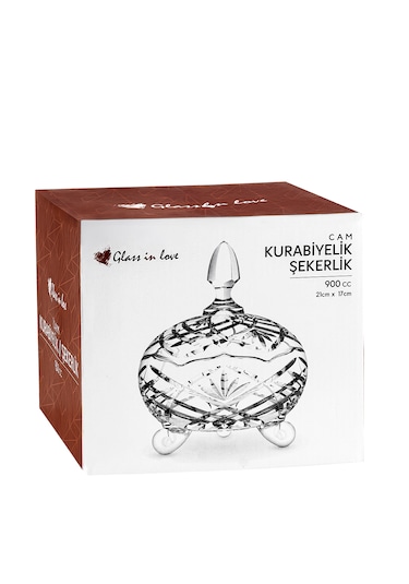 Glass In Love Cam Kurabiyelik / Şekerlik