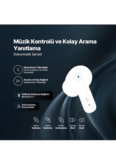 Ttec 2KM160 AirBeat Clap Bluetooth 4.3 Kulak İçi Kulaklık