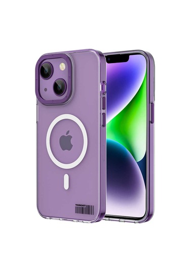 YoungKit iPhone Uyumlu 14 Kılıf Magsafe Şarj Özellikli Youngkit Coloured Glaze Serisi Kapak Youngkit-10123