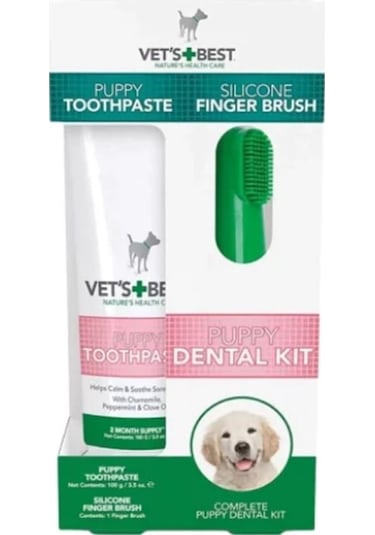 Vets Best Yavru Köpekler İçin Ağız Diş Bakım Seti