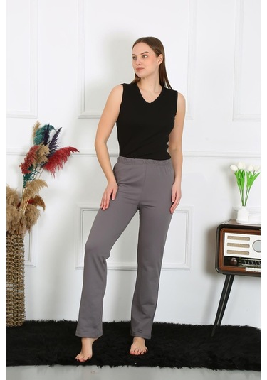 Akbeniz Kadın Pamuklu Tek Alt Pijama 27525-vizon Vizon