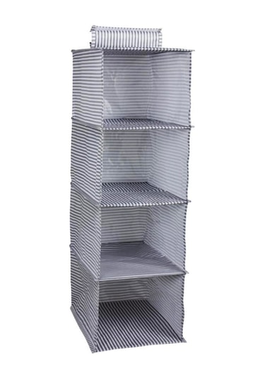 4 Gözlü Dolap Organizer Zebra Model Beyaz