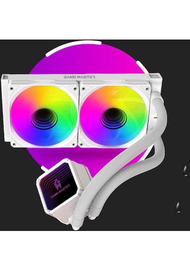 Game Master 2 Fanlı Argb 240mm Watercooler Beyaz Sıvı Soğutma