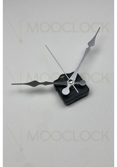 Saat Mekanizması, Akar Sessiz Duvar Saati Mekanizması, 14 Mm Şaft Askılı Gümüş