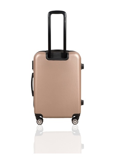 Polo&Sky Elmas Model Gold Renk Orta Boy Valiz Bavul Altın