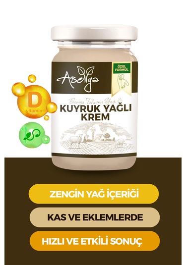 Aselya Kuyruk Yağlı Bamya Tohumu Masaj Kremi 100 ML