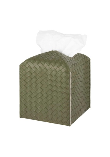 1 Paket Mendil Kutusu Kapağı Deri Mendil Tutucu Kare Yüz Mendili Kutusu