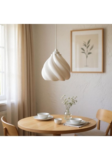 Rüzgar Gülü Modern Sarkıt Avize Nestvibe Beyaz