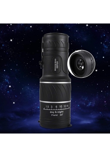 40x60 Clarity Pocket Telescope Monoküler Teleskop Düşük Seviye Yeşil Film Optik Teleskop Gezi