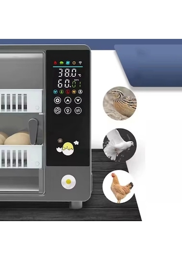 Küçük 24 Tavuk Yumurtası Kapasiteli Tam Otomatik Hobi Kabin Tip Kuluçka Makinesi