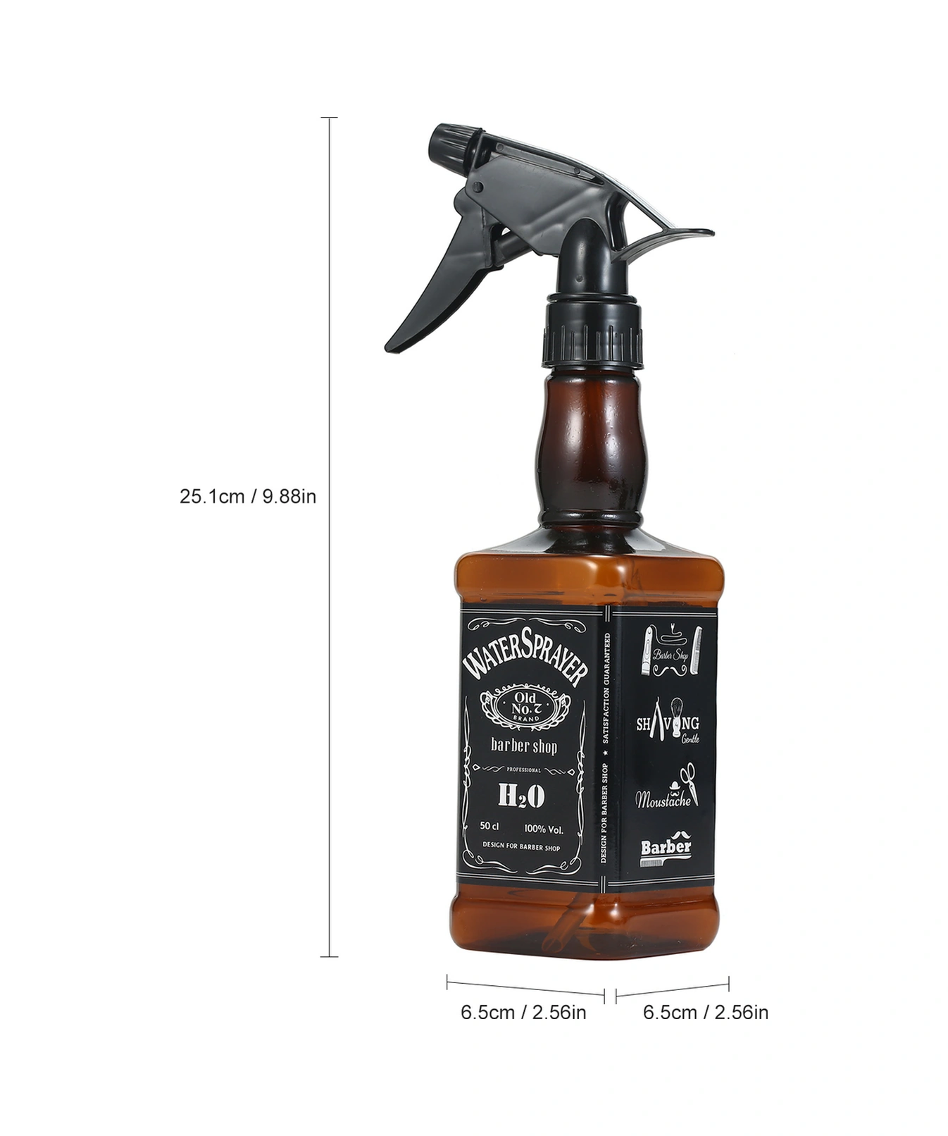 Neevoyu Saç Salonu Sprey Botu 500ml - Gri Renkli Pp Malzeme Saç Bakımı Aleti Gri