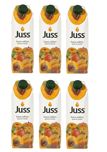 Juss Kayısı Nektarı 1 Lt X 6 Adet