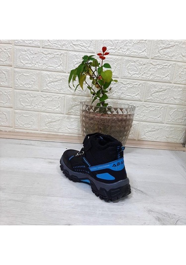 Abay 5353 Siyah-mavi Kaymayan Cırtlı Erkek Çocuk Bot 001