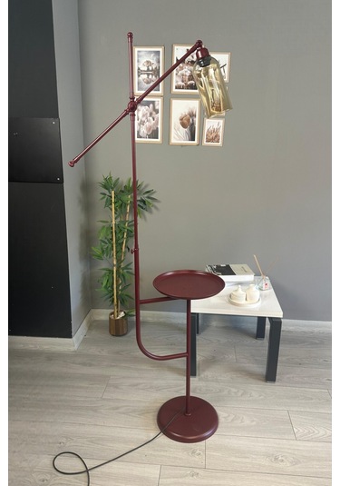 Windy Vişne Çürüğü Gövde Bal Rengi Cam Lambader Tepsili Makas Gövde Modern Oturma Odası Natural