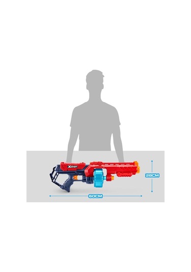 36270 Zuru X-shot Silah Sünger Atan Excel -turbo Fire 48 Mermili -sunman